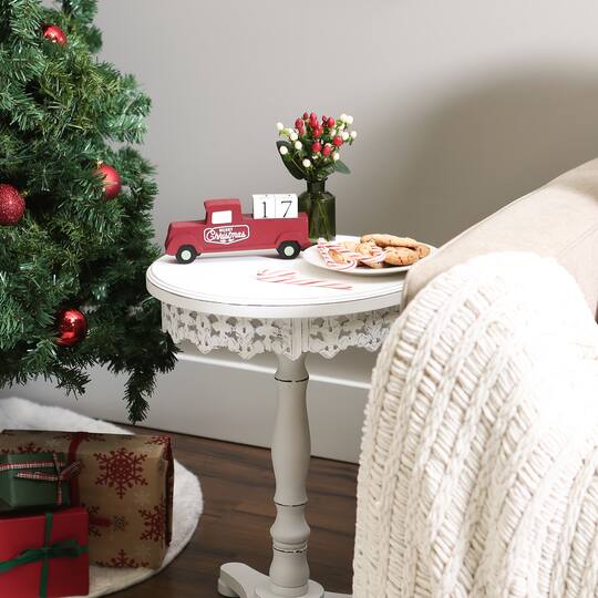 DII® Christmas Tree Truck Tabletop Block Calendar